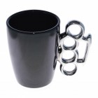 Schlagring Kaffeetasse - schwarz & silber