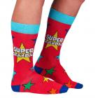 Super Grandad Superheld Socken für Opas in 39-46 im Paar