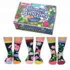 Blumen im Garten Oddsocks Socken in 37-42 im 6er Set 