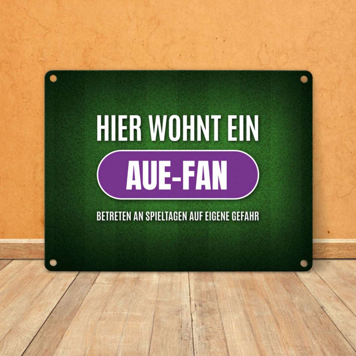 Hamburg Fan Blechschild - Metallschild 'Hier Wohnt Ein Hamburg Fan' 30x20cm