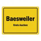 Ortsschild Baesweiler, Kreis Aachen Metallschild