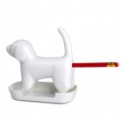 Bellender Bleistiftspitzer Hund in weiß