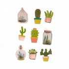 Kaktus 3D Sticker im 9er Set