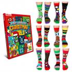 12 Weihnachtstage Oddsocks Socken Weihnachtskalender für Männer in 39-46 
