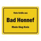Viele Grüße aus Bad Honnef, Rhein-Sieg-Kreis Metallschild