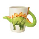 Stegosaurus Dinosaurier Kaffeebecher mit 3D-Effekt 