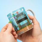 Minecraft Build a Level Kaffeebecher mit Stickern 