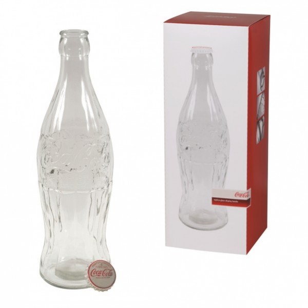 Coca-Cola XXL Spardose Glas Colaflasche Flasche Sparbüchse Sparschwein 30 cm 
