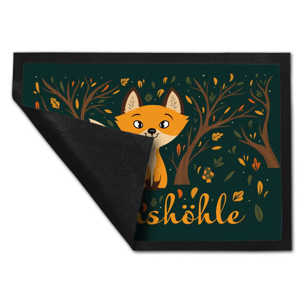 Weihnachts Fußmatte Mit Elefant & Weihnachtsmann - 73x43cm, Rutschfest & Wasserdicht