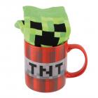 Minecraft TNT Kaffeebecher mit Creeper Socken 