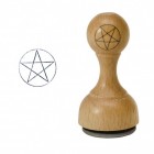 Pentagramm Holzstempel