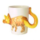 Triceratops Dinosaurier Kaffeebecher mit 3D-Effekt 