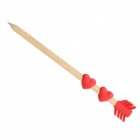 Liebespfeil Bleistift mit Radiergummi in rot