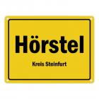 Ortsschild Hörstel, Kreis Steinfurt Metallschild