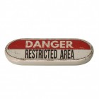 Danger Restricted Area Federmappe