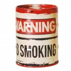 Ölfass - Warning - No smoking Aschenbecher