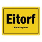 Ortsschild Eitorf, Rhein-Sieg-Kreis Metallschild