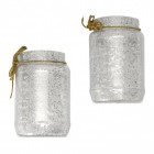 Marmeladenglas Aufbewahrungsboxen aus Kunststoff mit Magnet im 2er Set